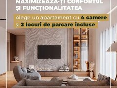 Pipera, Horizon City, apartament de 4 camere, 2 parcari incluse, avans 10%