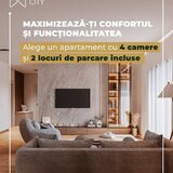 Horizon City apartament de 4 camere 2 parcari incluse, avans 10%